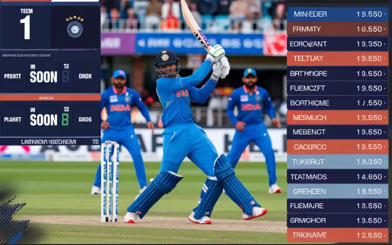 cricket live score india